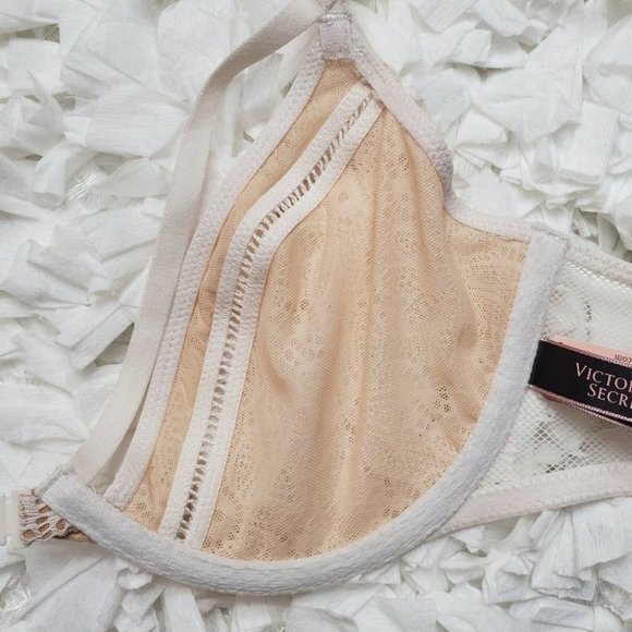 VS lace demi bra 32C NWT - Picture 5 of 6